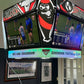 Four-sided hanging TV display for sports bars showing live AFL and NRL